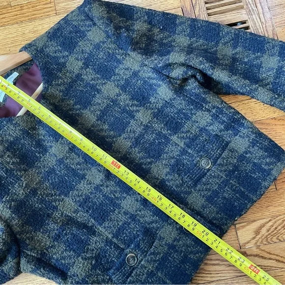 Vintage Wool Plaid Cropped Jacket - Picture 11 of 12